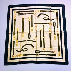 New Frey Como Silk Green & Beige Women’s Scarf